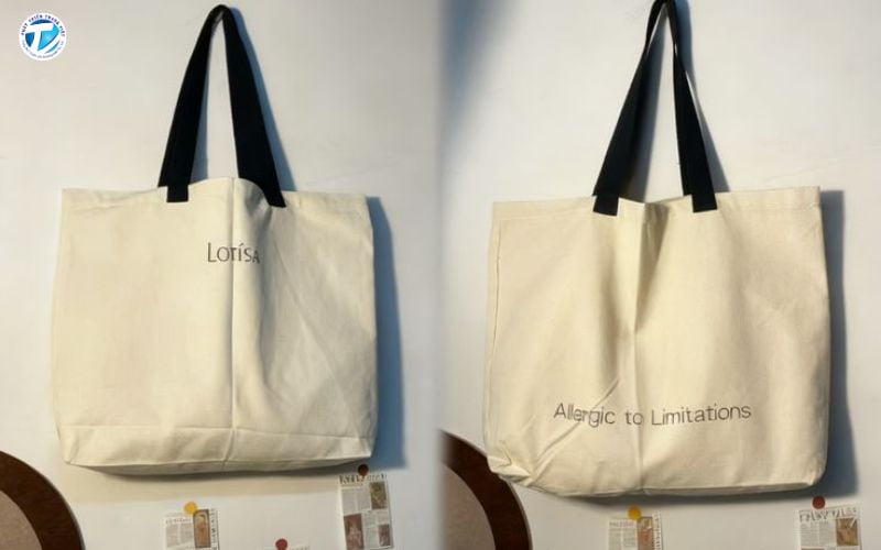 Túi vải canvas in logo có thể được thiết kế theo nhiều kiểu khác nhau nhằm tối ưu công năng